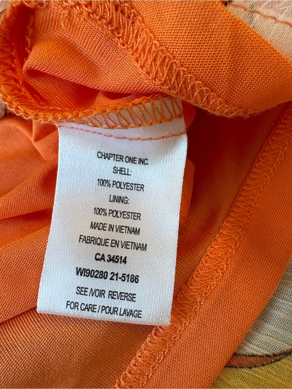 Autres Filles Floral Ruffle Tiered Mini Pull on Skirt - Orange Pink Yellow Sz S - Picture 3 of 8
